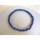 Armband mit Glasrocailles (blau)