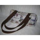 Baguette Tasche klein "France" aus Jaquardstoff